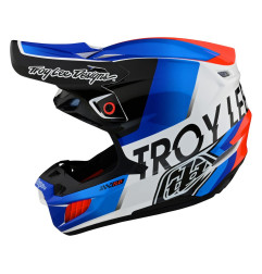 TROY LEE DESIGNS SE5 ECE Composite MIPS Helmet - Qualifierwhite/blue/red Size