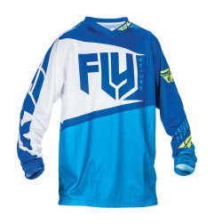 Camiseta FLY RACING F-16 - azul/amarillo flúor