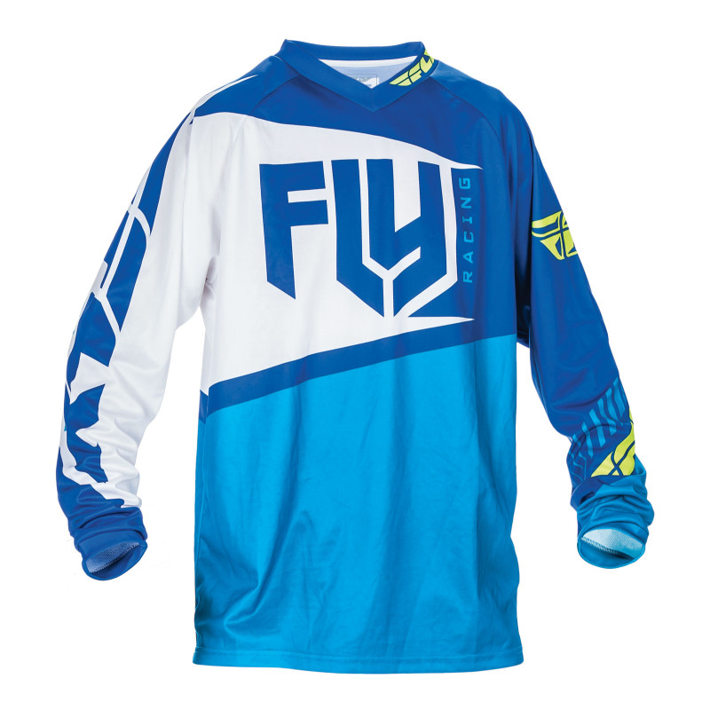 FLY RACING F-16 Jersey - blue/hi-vis yellow