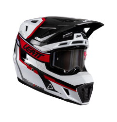 Casco LEATT Moto 7.5 2026 - blanco/rojo