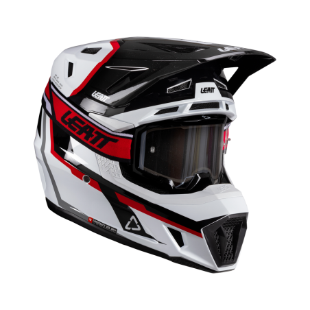 Casque LEATT Moto 7.5 2026 - blanc/rouge