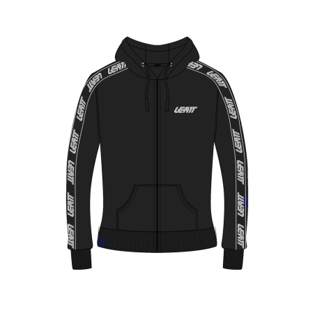 Sudadera con capucha y cremallera mujer LEATT Tech - negro jaspeado