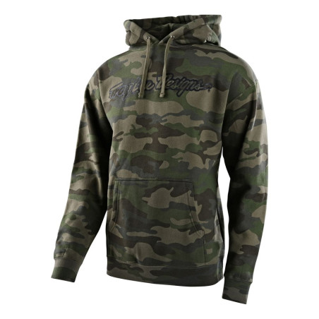 Sweat à capuche TROY LEE DESIGNS Signature Camo - vert armée