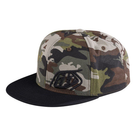 TROY LEE DESIGNS 9Fifty Snapback Slice Cap - Camo Armeegrün/Schwarz