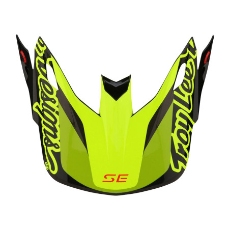 Visière TROY LEE DESIGNS SE5 - Omega noir/jaune fluo