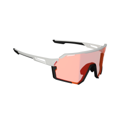 LEATT RideViz Pro Sonnenbrille - Schwarz/Weiß - Gläser Iriz Cryztal Rot VLT 13 %