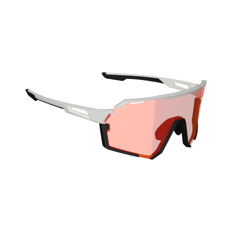 LEATT RideViz Pro Sonnenbrille - Schwarz/Weiß - Gläser Iriz Cryztal Rot VLT 13 %