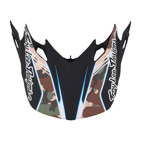 TROY LEE DESIGNS SE4 Helmschirm - Matrix Camo Schwarz