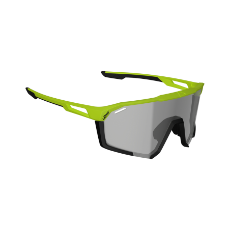 LEATT SpeedViz Pro Sunglasses - neon yellow - lenses Iriz silver VLT 17 %