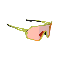 Gafas de sol LEATT RideViz Pro Small - amarillo flúor - lentes Iriz Cryztal rojo VLT 13 %