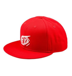 TROY LEE DESIGNS Flat Bill Snapback Badge Cap - Rot
