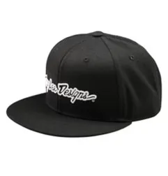 Casquette TROY LEE DESIGNS Flat Bill Snapback Signature - noir