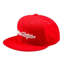 TROY LEE DESIGNS Flat Bill Snapback Signature Cap - Rot
