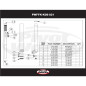 Kit de reparación de horquilla (retenes y casquillos) PIVOT WORKS para KAWASAKI KLXR 450, KXF 450 de 2006 a 2009