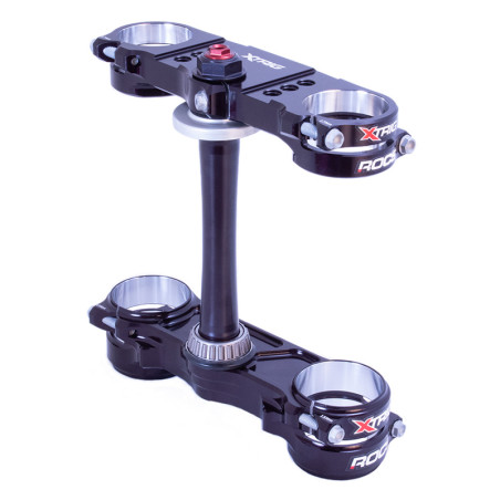 Té de fourche XTRIG ROCS Pro déport réglable 20-22 mm - noir pour KTM, HUSQVARNA et GAS GAS de 2023 à 2027