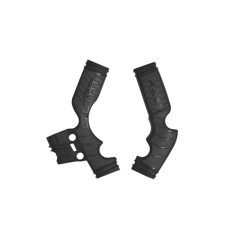 Protections de cadre RACETECH bi-matière - noir pour HUSQVARNA TC 65, KTM SX 65 et GAS GAS MC 65 de 2016 à 2023 Protections de cadre RACETECH bi-matière - noir pour HUSQVARNA TC 65, KTM SX 65 et GAS GAS MC 65 de 2016 à 2023