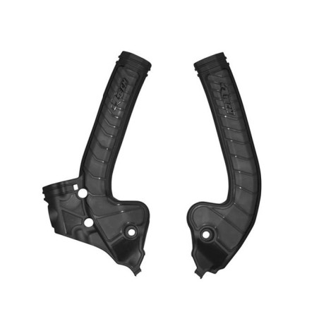 Protections de cadre RACETECH bi-matière - noir pour KTM SX 85 et GAS GAS MC 85 de 2018 à 2024