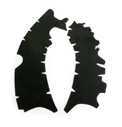 Protections de cadre VIBRAM - noir pour YAMAHA YZF 250, YZF 450 de 2018 à 2023