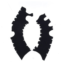 VIBRAM Frame Guards - Black for TM RACING EN 300, MX 125, MX 250, MX 300 2022-2025