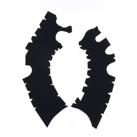 VIBRAM Frame Guards - Black for TM RACING EN 300, MX 125, MX 250, MX 300 2022-2025