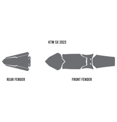 TWIN AIR Fender Mud Foam for KTM SX, SXF, XC, XCF 125, 250, 300, 350, 450 2023-2027