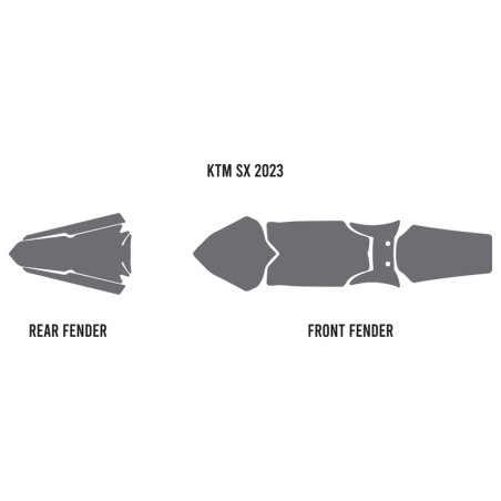 TWIN AIR Kotflügel-Schmutzschaum für KTM SX, SXF, XC, XCF 125, 250, 300, 350, 450 2023-2027