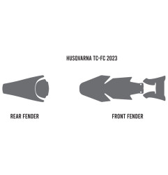 Espuma antibarro para guardabarros TWIN AIR para HUSQVARNA FC, FX, TC, TX 125, 250, 300, 350, 450 de 2023 a 2026