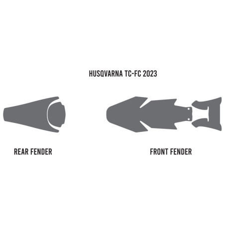 Mousse anti-boue de garde-boue TWIN AIR pour HUSQVARNA FC, FX, TC, TX 125, 250, 300, 350, 450 de 2023 à 2026