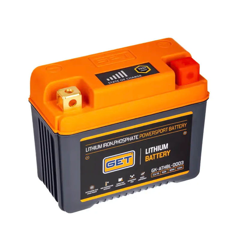 GET Lithium Battery 2.5 Ah for KTM, HUSQVARNA, GAS GAS, BETA, YAMAHA, SHERCO, FANTIC and KAWASAKI 2000-2026