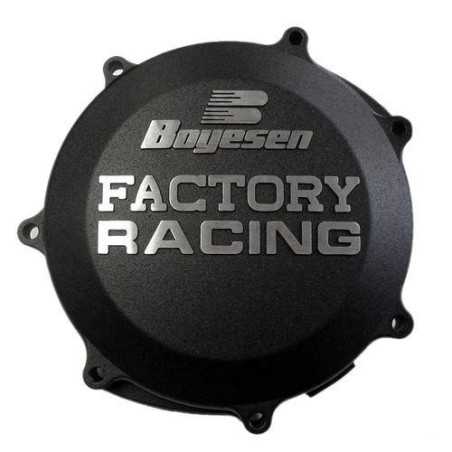 Schwarzer Kupplungsgehäusedeckel BOYESEN für GAS GAS EC450F (Baujahre 2013 bis 2016) und YAMAHA YZF, WRF 450 (Baujahre 2003