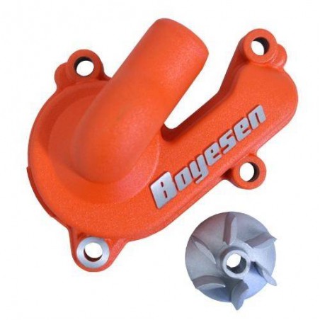 Carter de pompe a eau + helice orange  BOYESEN pour HUSABERG, HUSQVARNA, FE, FC, FS KTM EXCF, SXF -196.495726 - 1