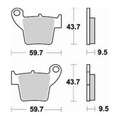 BREMBO -Bremsbelag für HM, HONDA, TM, … 38800227 BREMBO 27,90 €