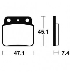 Pastilla de freno BENDIX para ARCTIC CAT KAWASAKI SUZUKI 381494 BENDIX € 19.90