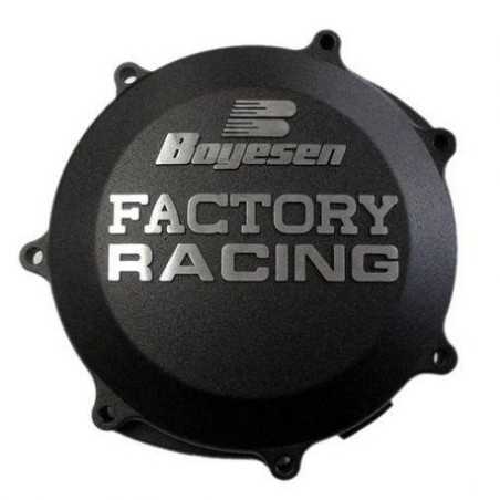 Schwarzer Kupplungsgehäusedeckel „ BOYESEN “ für die YAMAHA YZF 450, Baujahre 2010 bis 2017, schwarz