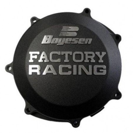 Tapa de embrague negra BOYESEN para YAMAHA WRF, YZF 250 de 2001 a 2014 y GAS E300F, EC250F de 2010 a 2016