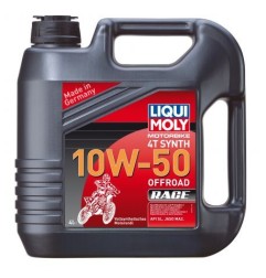 LIQUI MOLY, 100 % synthetisches 4-Takt-Motoröl für den Offroad-Einsatz, 10W50, 1 Kanister à 4 l, Motorbike 4T Synth 10W50 Offroa