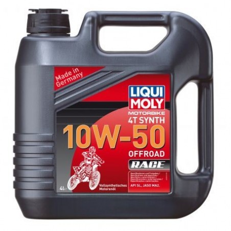 4T Motorbike 100% Synth Offroad Oil LIQUI MOLY 10W50 1 Lata de 4L Motorbike 4T Synth 10 W 50 Offroad Race LM.3052 LIQ...