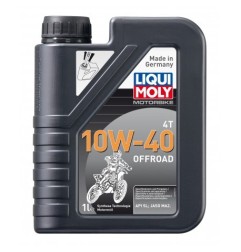 LIQUI MOLY, halbsynthetisches 4-Takt-Motoröl für den Offroad-Einsatz, 10W40, 1 l, 4-Takt-Motorrad, 10W40, Offroad, LM.3055, LIQU