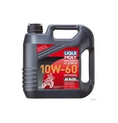 LIQUI MOLY, 100 % synthetisches 4-Takt-Motoröl für den Offroad-Einsatz, 10W60, 1 Kanister à 4 l, Motorbike 4T Synth 10 W 60 Offr
