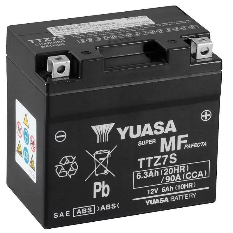 Batterie YUASA TTZ7S Remplie
