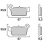Pastillas de freno BREMBO para BETA, GAS GAS, TM, YAMAHA