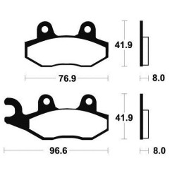 Pastilla de freno TECNIUM para YAMAHA, KAWASAKI, HUSQVARNA,... MO111 TECNIUM 18,00 €