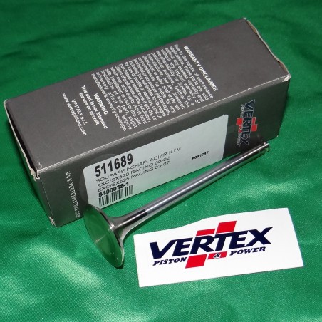 Soupape echappement VERTEX en acier pour KTM SX EXC 400 450 520 525