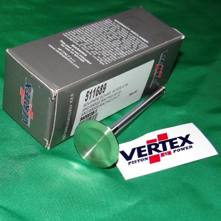 Soupape echappement VERTEX en acier pour KTM SX EXC 400 450 520 525