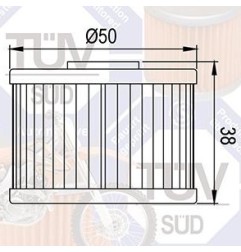Filtro de aceite HIFLO FILTRO para HONDA, KAWASAKI, GAS... HF112 HIFLO FILTRO € 3,90