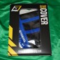 Housse de selle BLACKBIRD ZEBRA noir/bleu pour YAMAHA YZ, WR 125cc 250cc