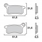 Brake pad BREMBO for HUSQVARNA TC, KTM SX 65, 85, 105,...