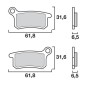 Pastillas de freno BREMBO para HUSQVARNA TC, KTM SX 65, 85, 105,...