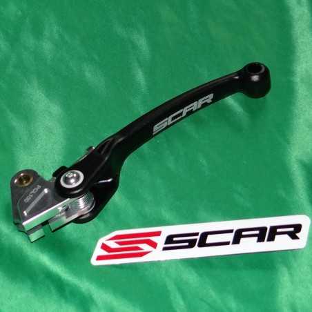 Maneta de embrague repliable SCAR negro KAWASAKI KX, KXF, YAMAHA YZ