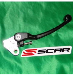 Folding clutch lever SCAR black KAWASAKI KX, KX250F, KX450F, YAMAHA YZ 125, 250, 450